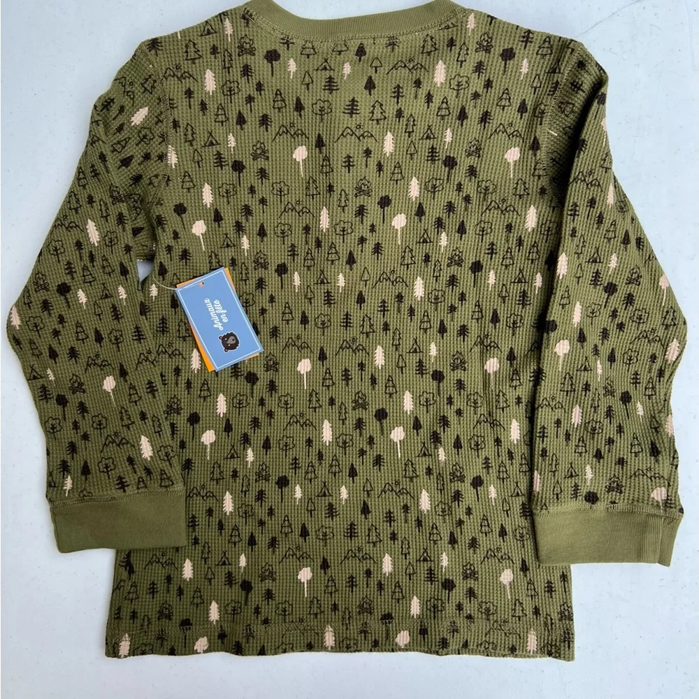 Gymboree Boys Forest Henley Top Critter Campout Rosemary